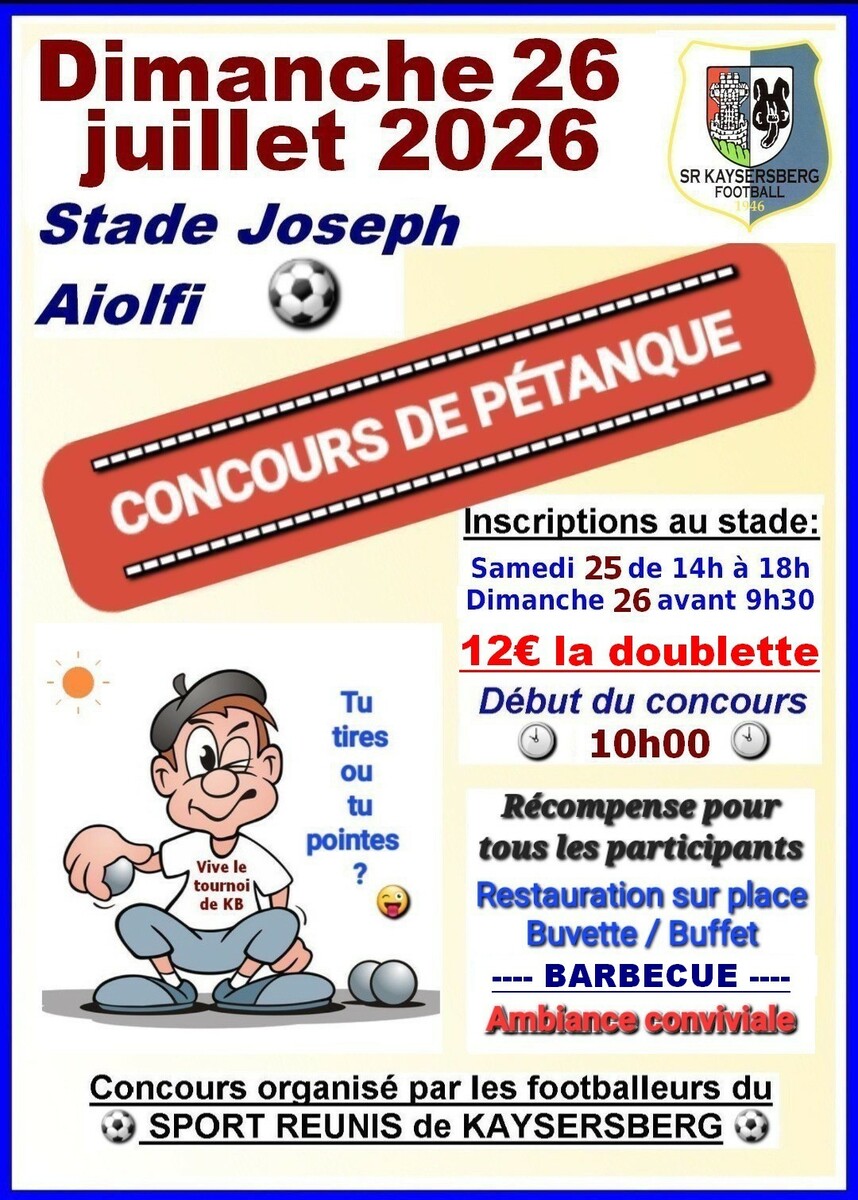 Tournoi de Pétanque